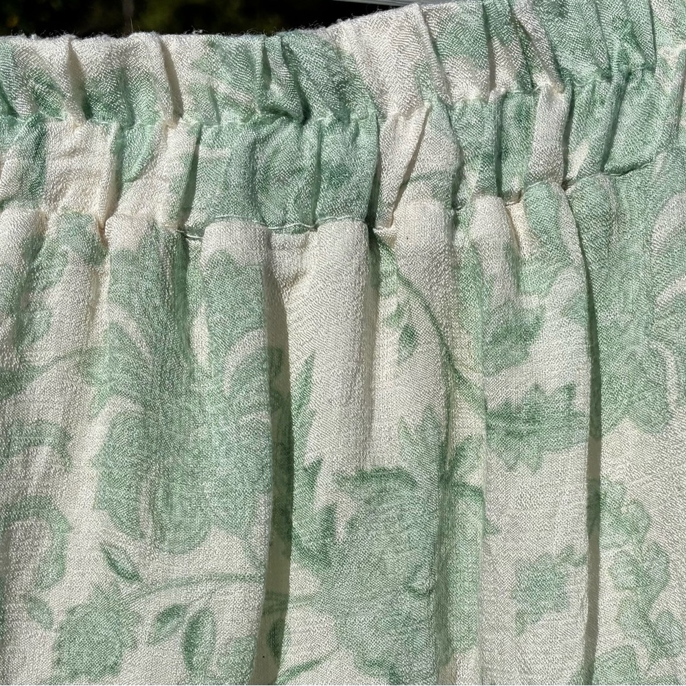 Blu Pepper Light Green Patterned Maxi Skirt - Picture 2 of 4